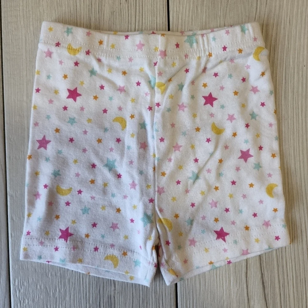 Carter's Pink and white short sleeve and shorts pajama set Size 12 mo NWOT